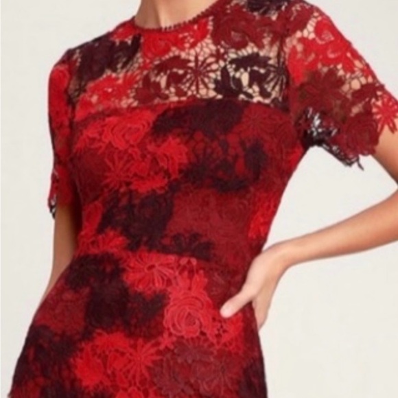 Lulu’s Lace Midi Dress, Size S, Partially Lined, Short Sleeves, Party Dr… - Picture 2 of 15